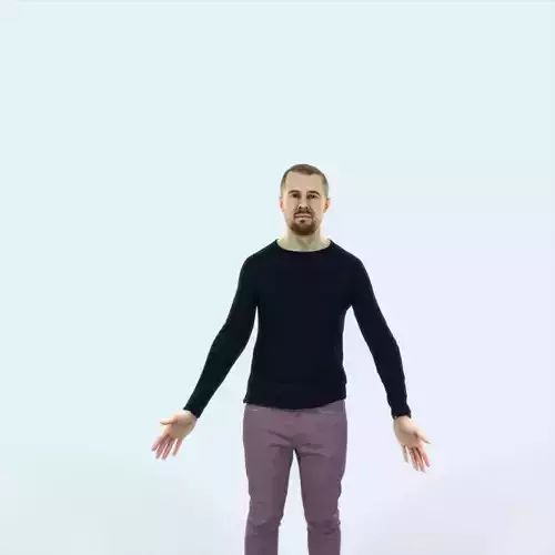 Master 01H Animated Rigged Casual Man