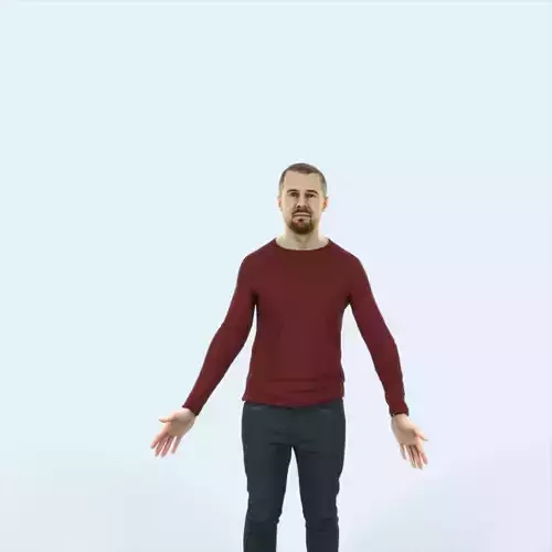 Master 01G Animated Rigged Casual Man
