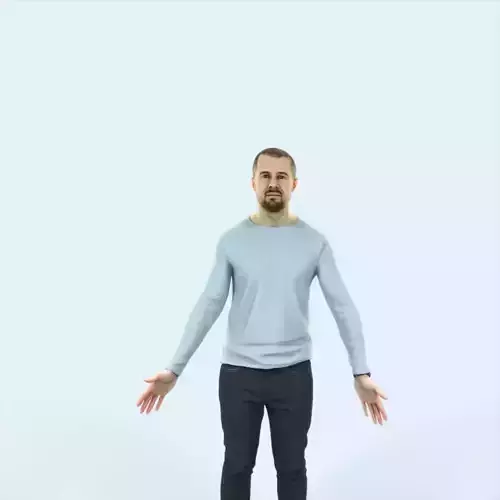 Master 01C Animated Rigged Casual Man