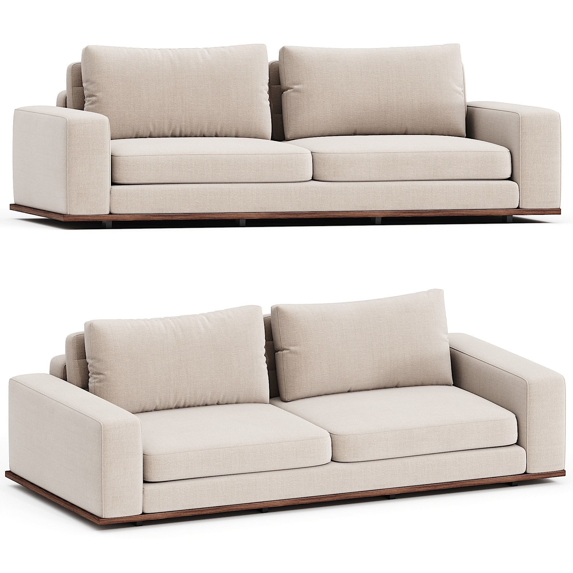 Sofa Aurora S 3D model_3
