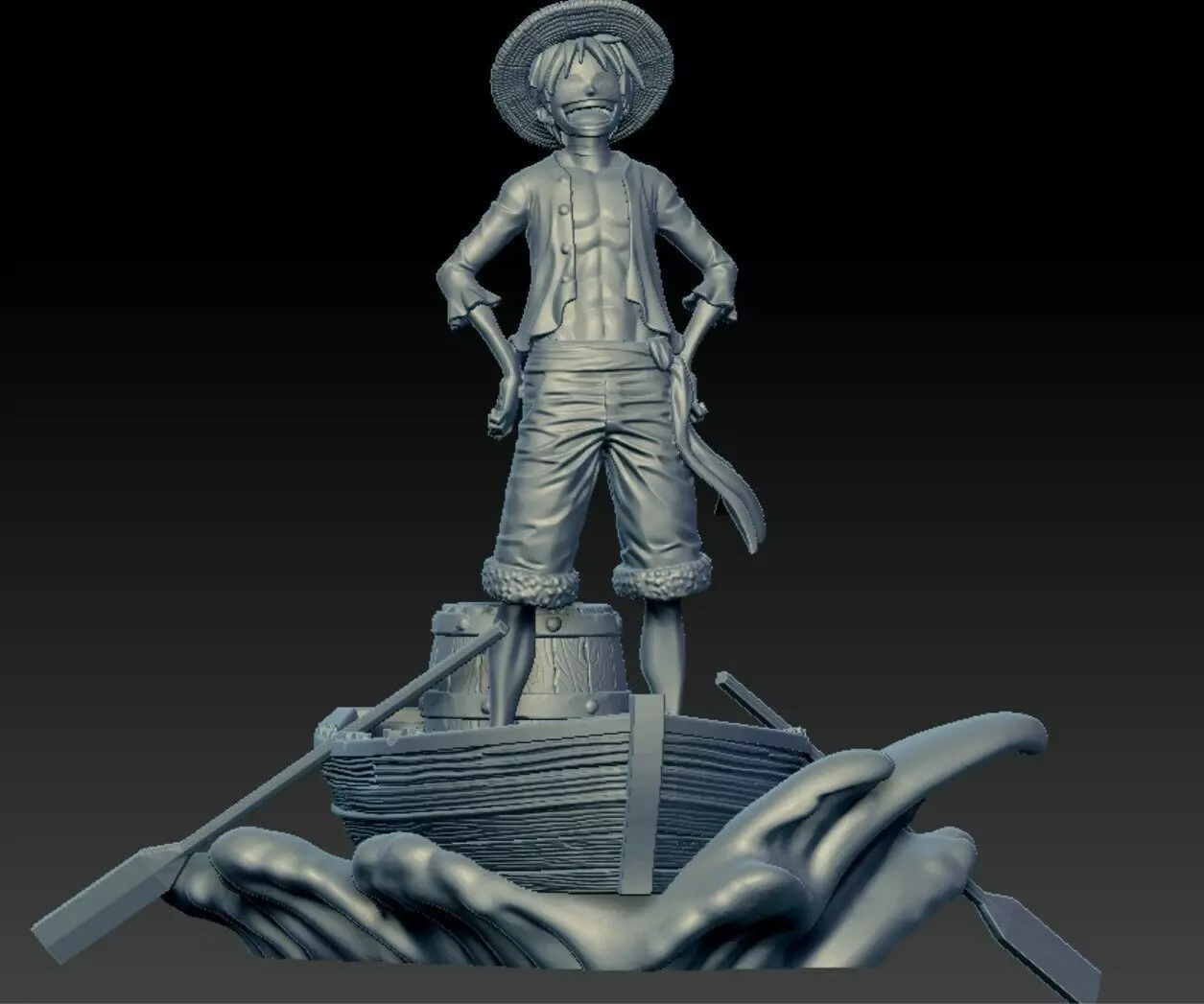 luffy Big smile 3D print model_0