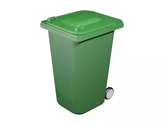 Trash bin plastic model 3d 