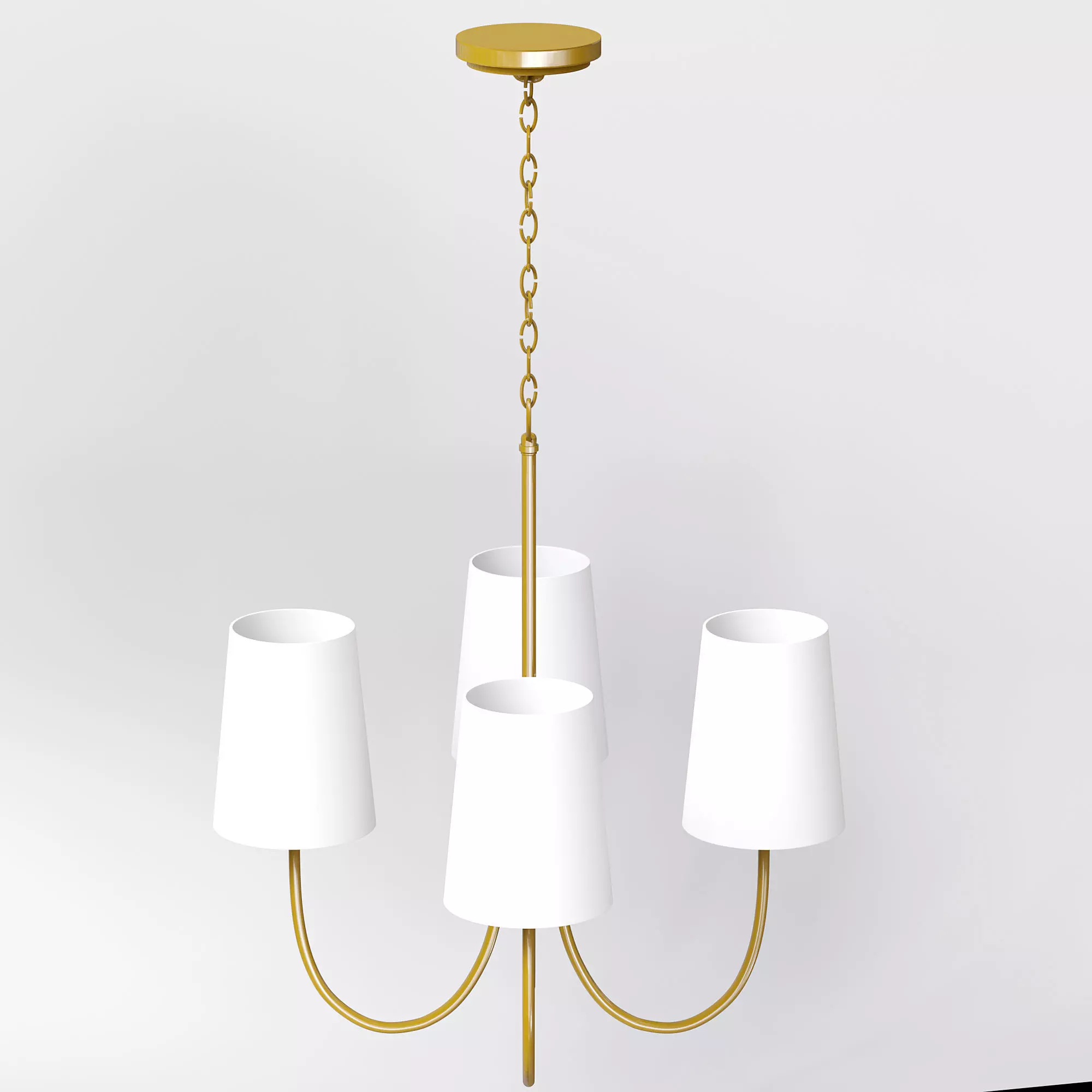 Traditional Chandelier 3D model_0