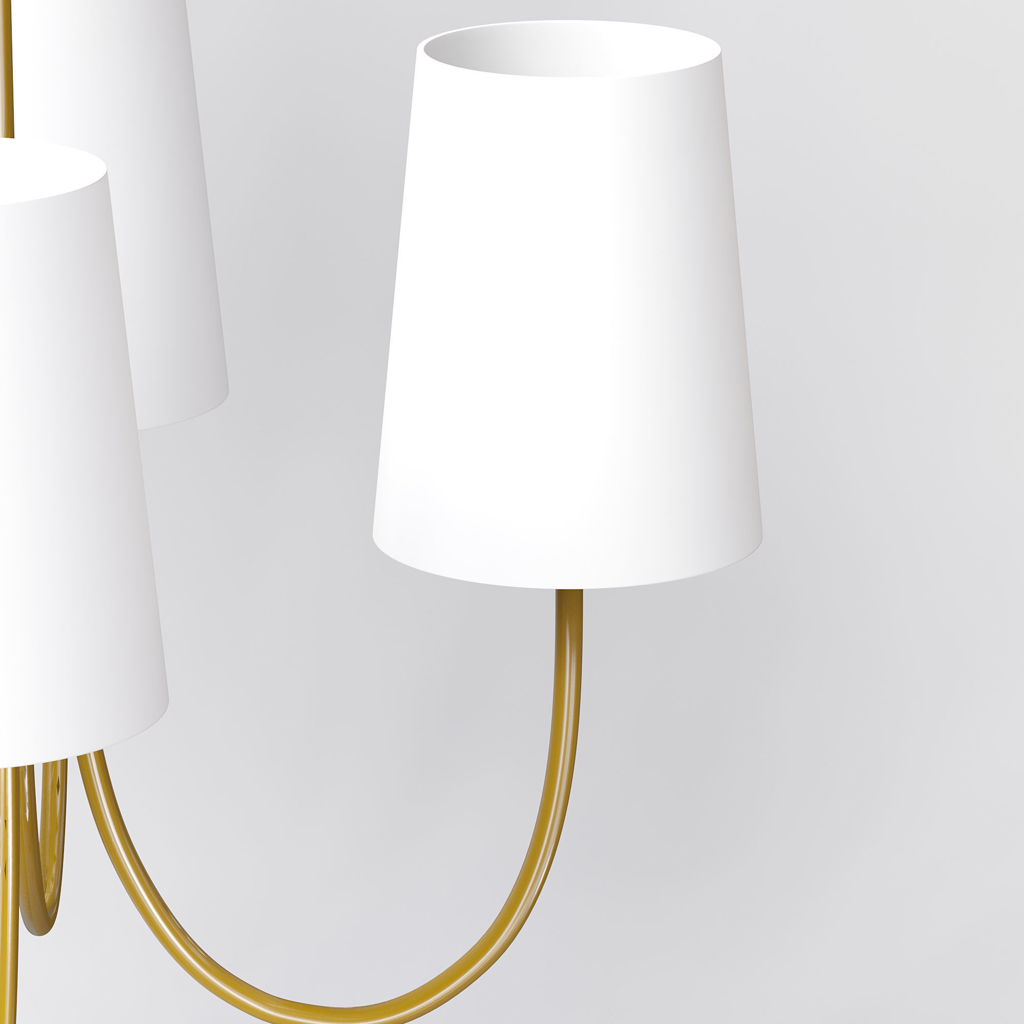 Traditional Chandelier 3D model_2