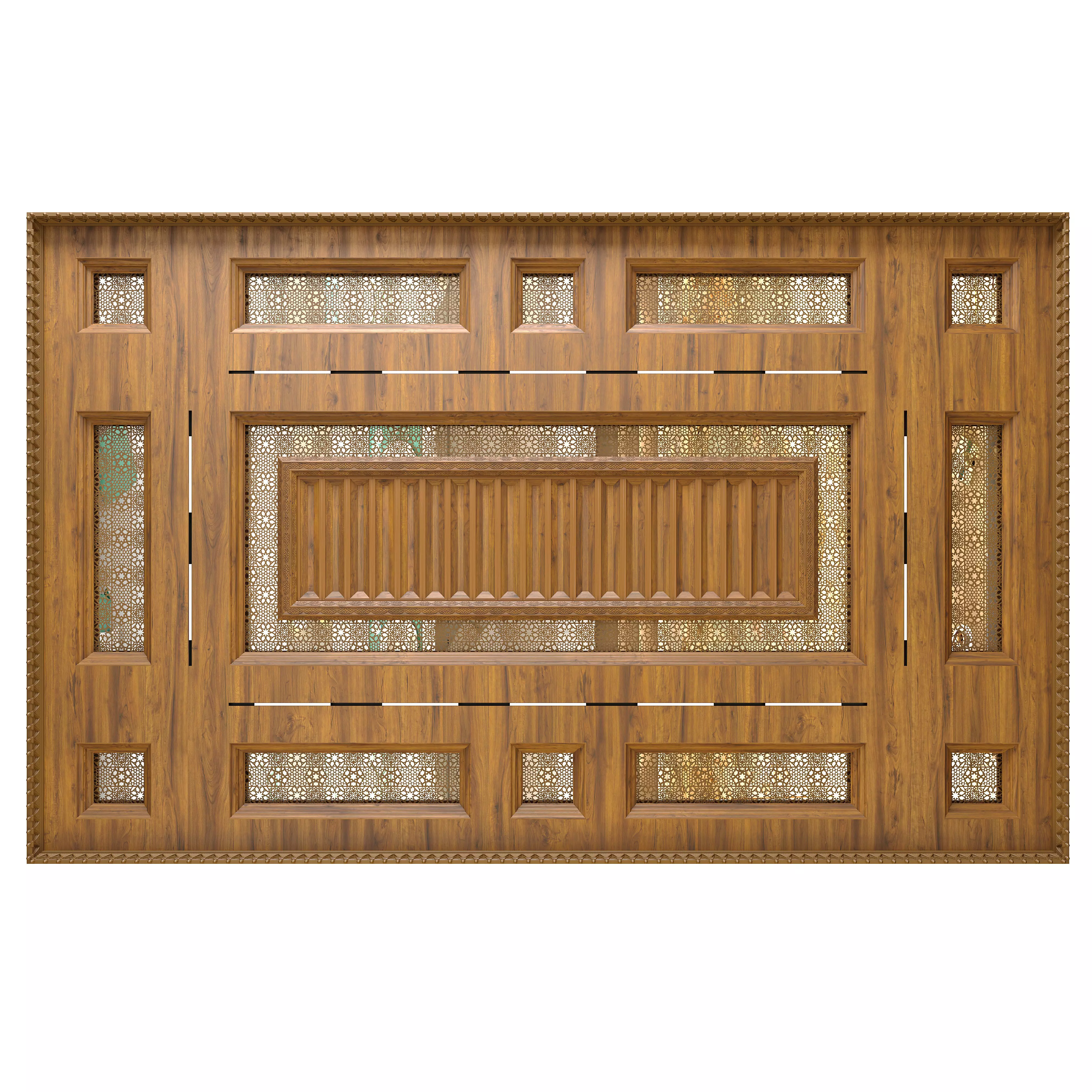 Wooden Ceiling In Oriental Style 5x8 3D model_0