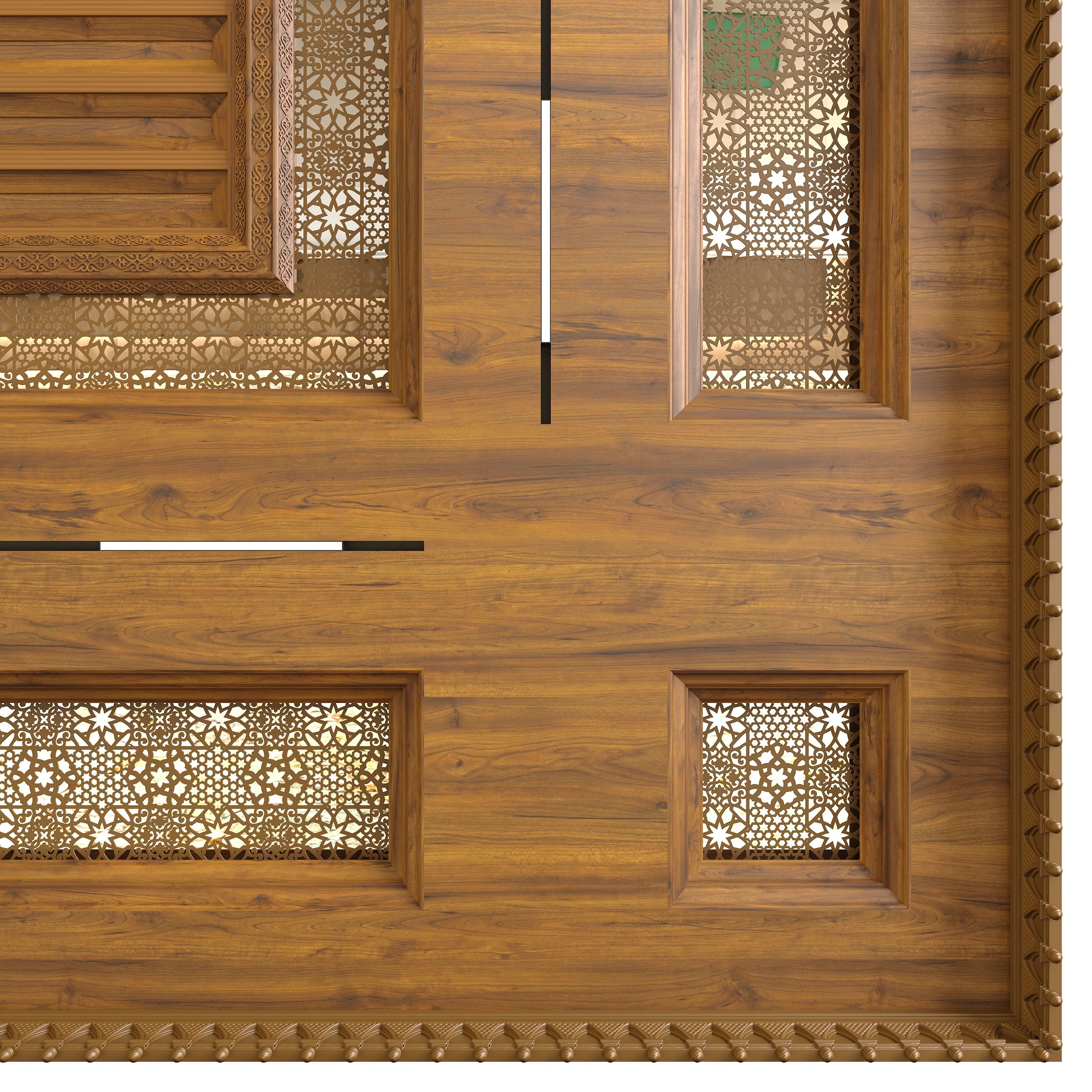 Wooden Ceiling In Oriental Style 5x8 3D model_1