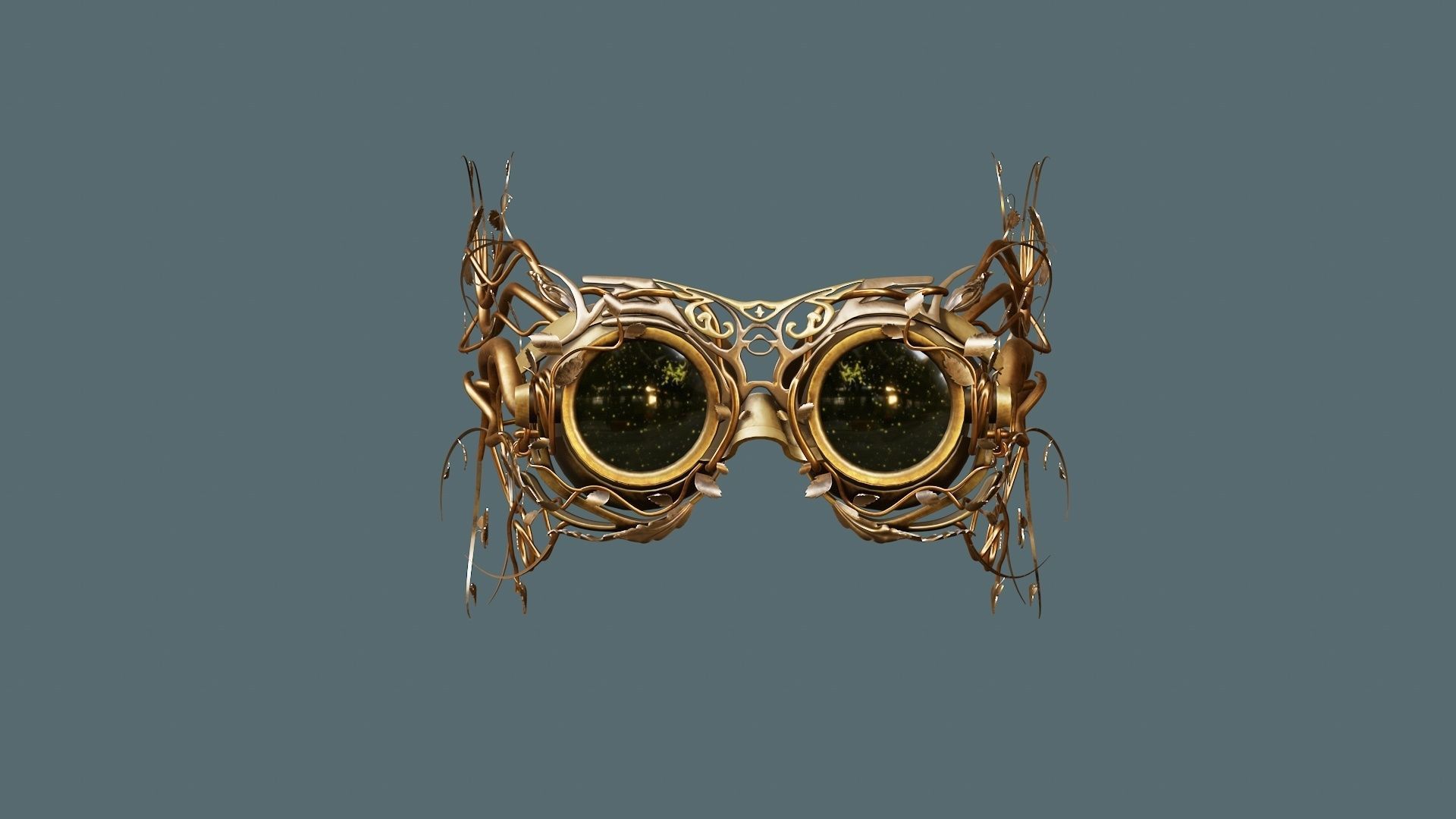 Elvish Goggle Low-poly 3D model_2