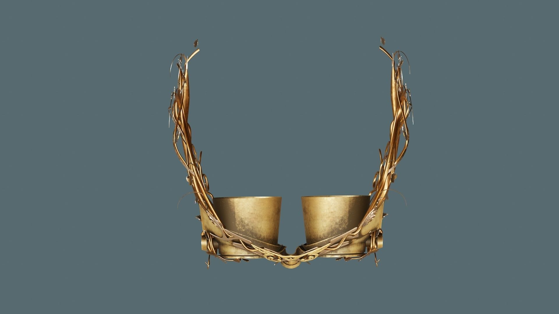 Elvish Goggle Low-poly 3D model_3