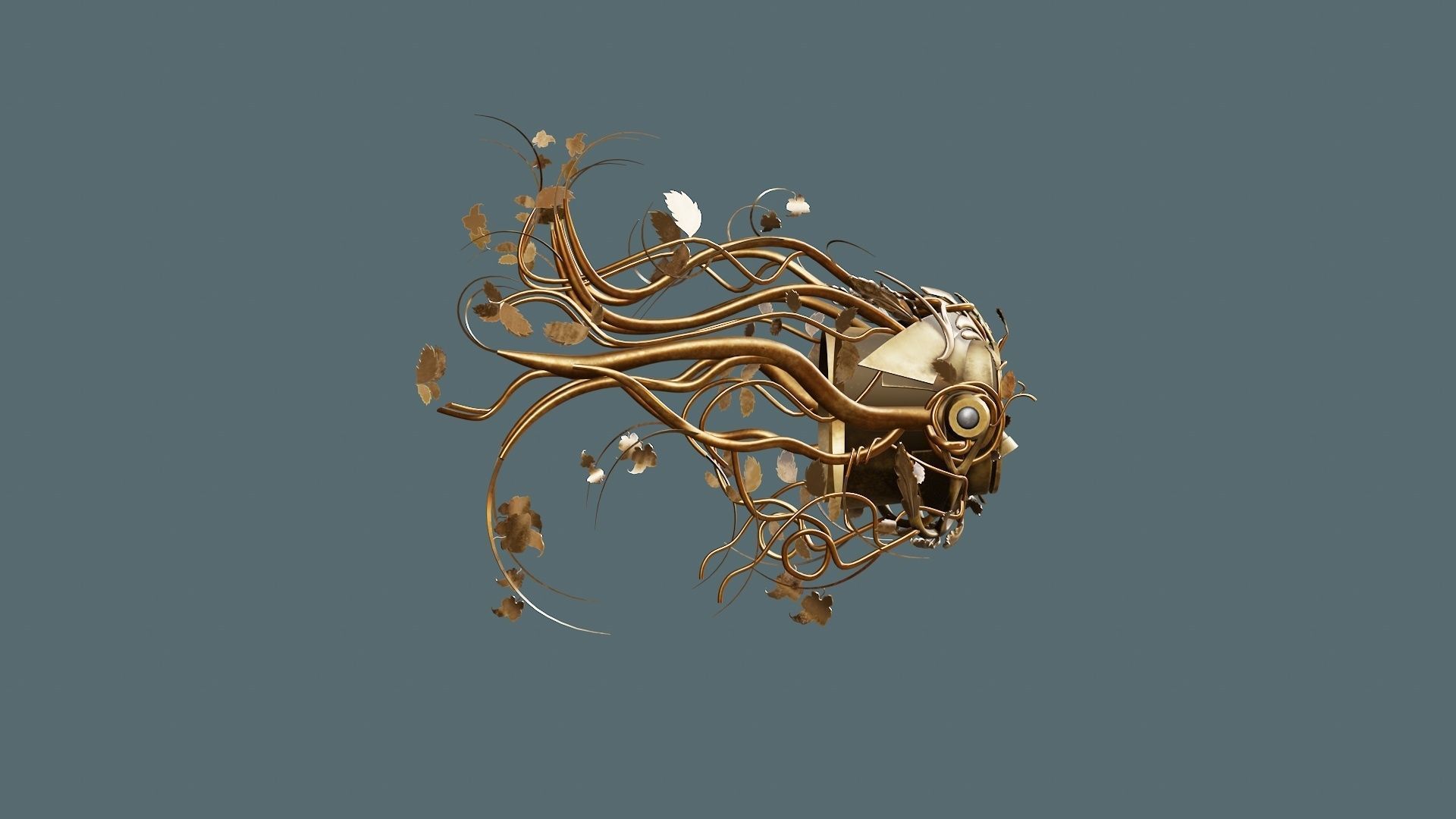 Elvish Goggle Low-poly 3D model_1