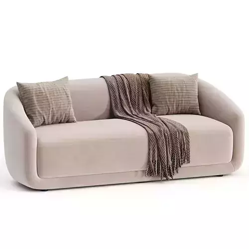 Sofa Ethnicraft Trapeze 3D model