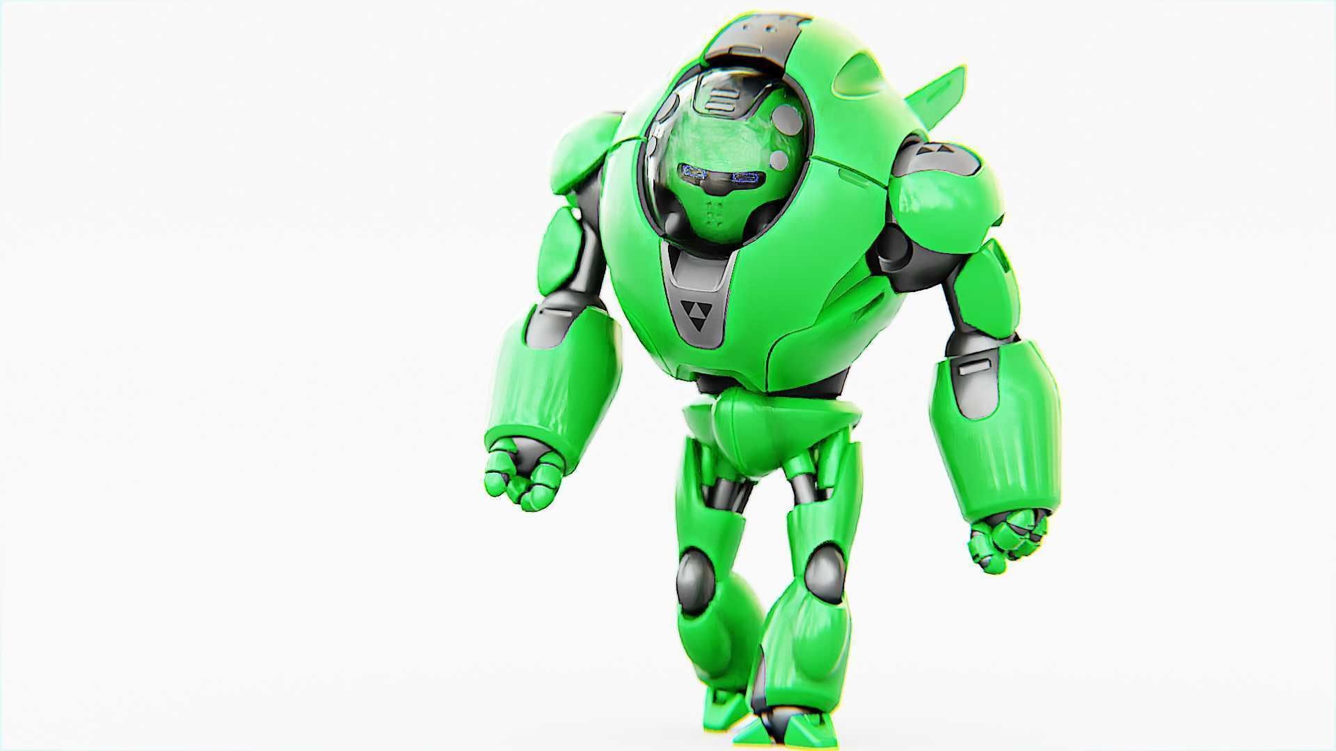 ASTRONAUT BOT V-3000   RIGGED 3D model_22