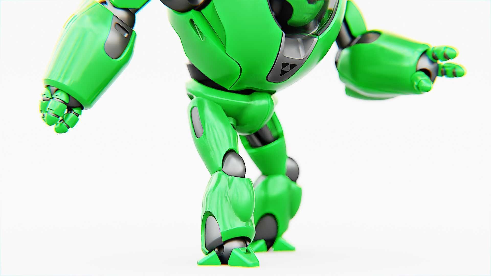 ASTRONAUT BOT V-3000   RIGGED 3D model_18