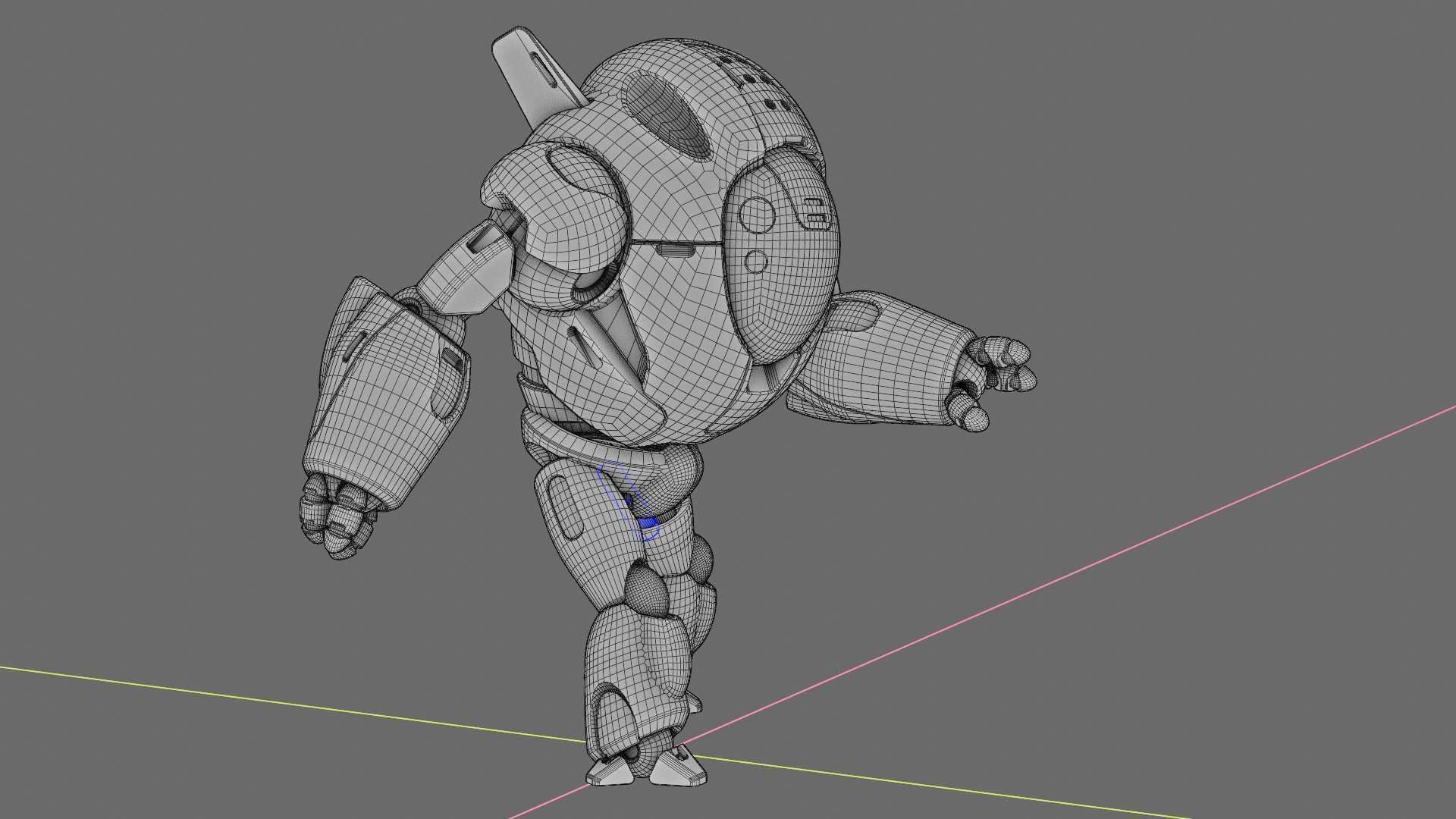 ASTRONAUT BOT V-3000   RIGGED 3D model_37