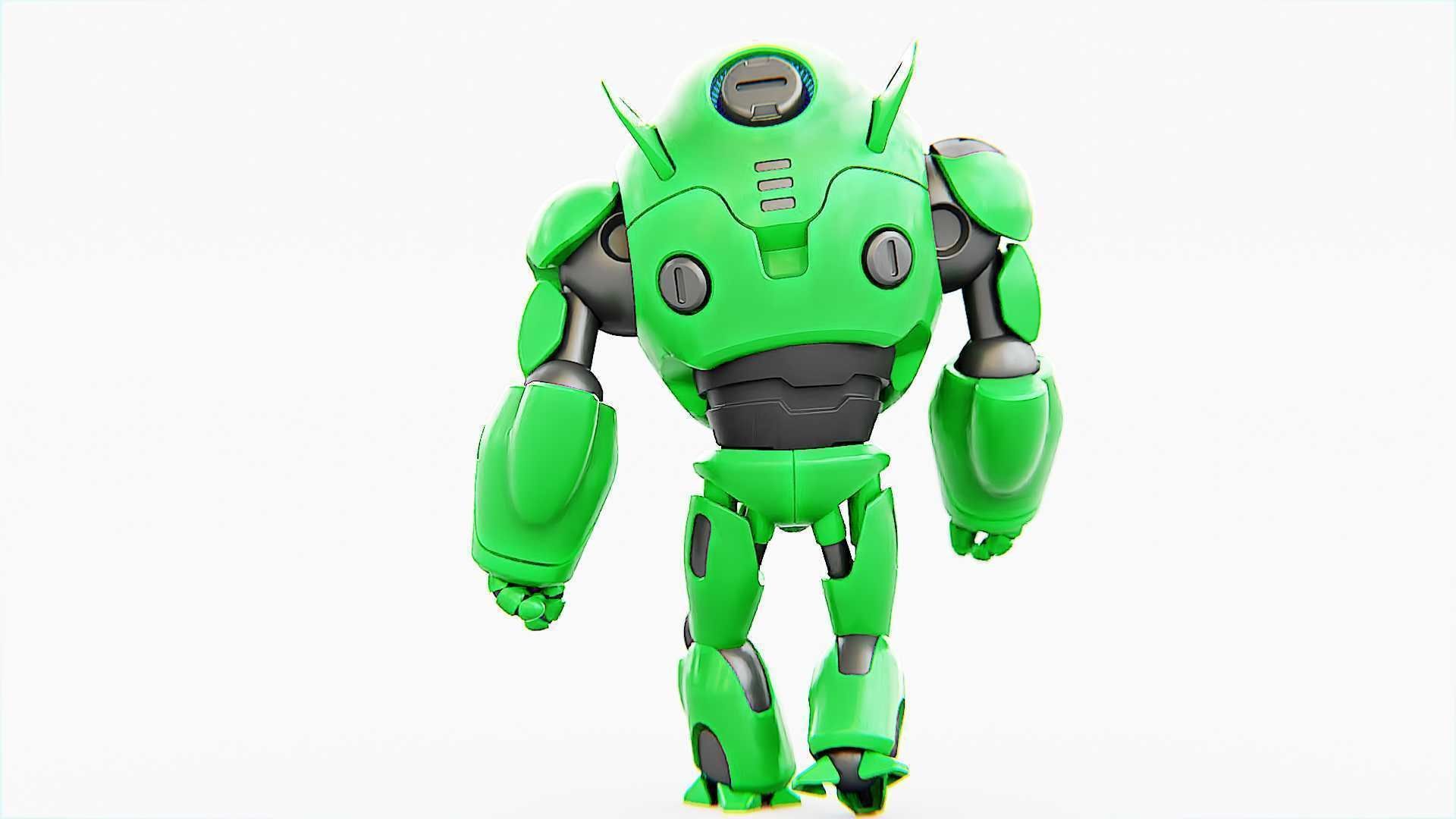 ASTRONAUT BOT V-3000   RIGGED 3D model_24