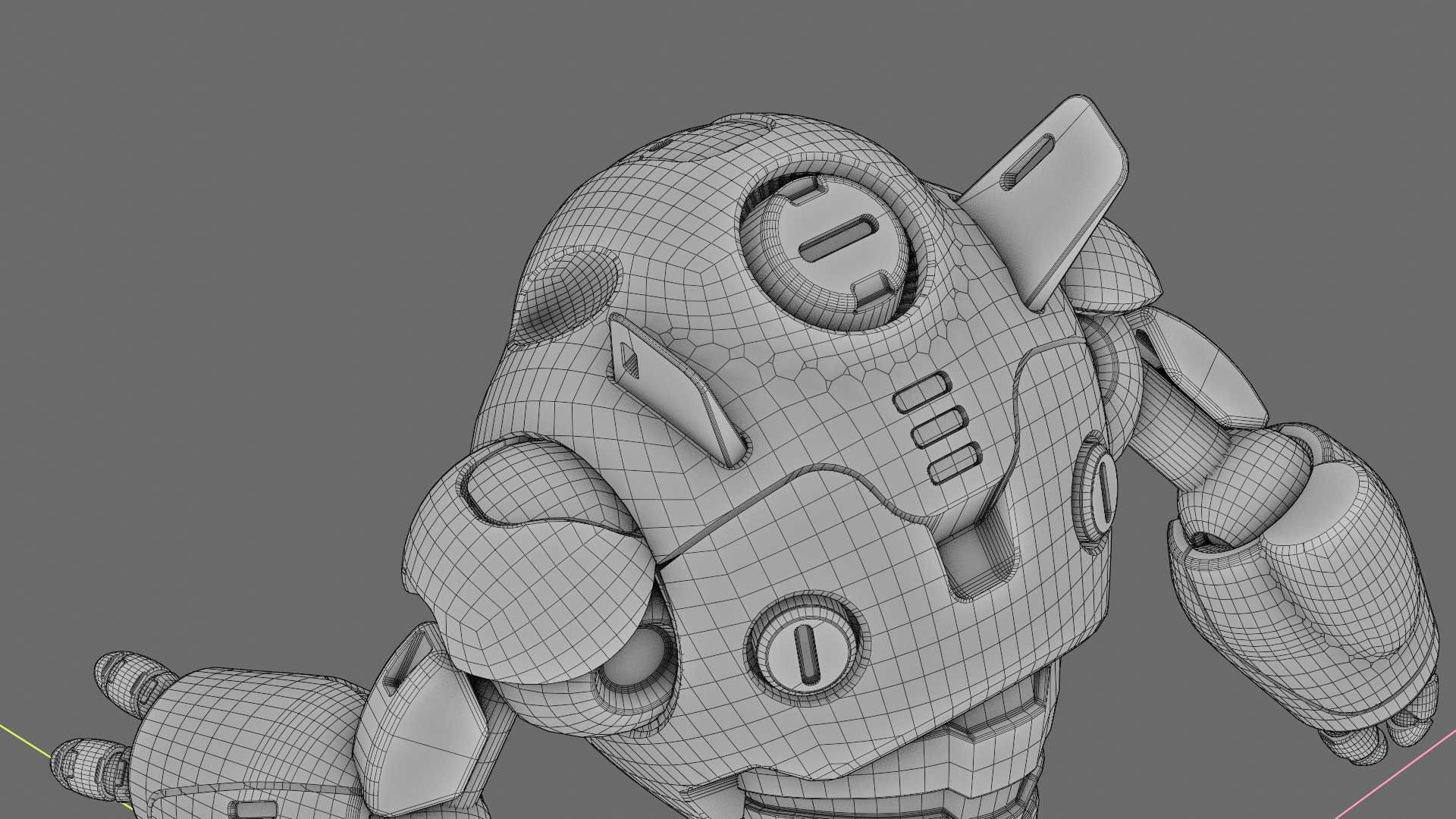 ASTRONAUT BOT V-3000   RIGGED 3D model_39
