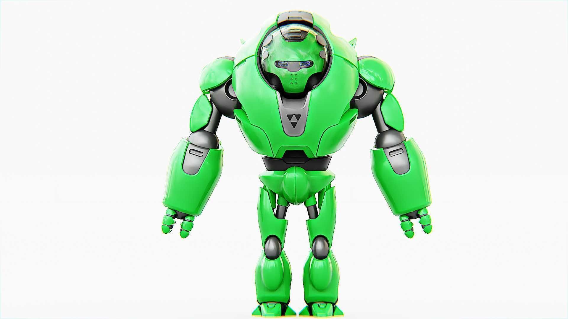 ASTRONAUT BOT V-3000   RIGGED 3D model_28