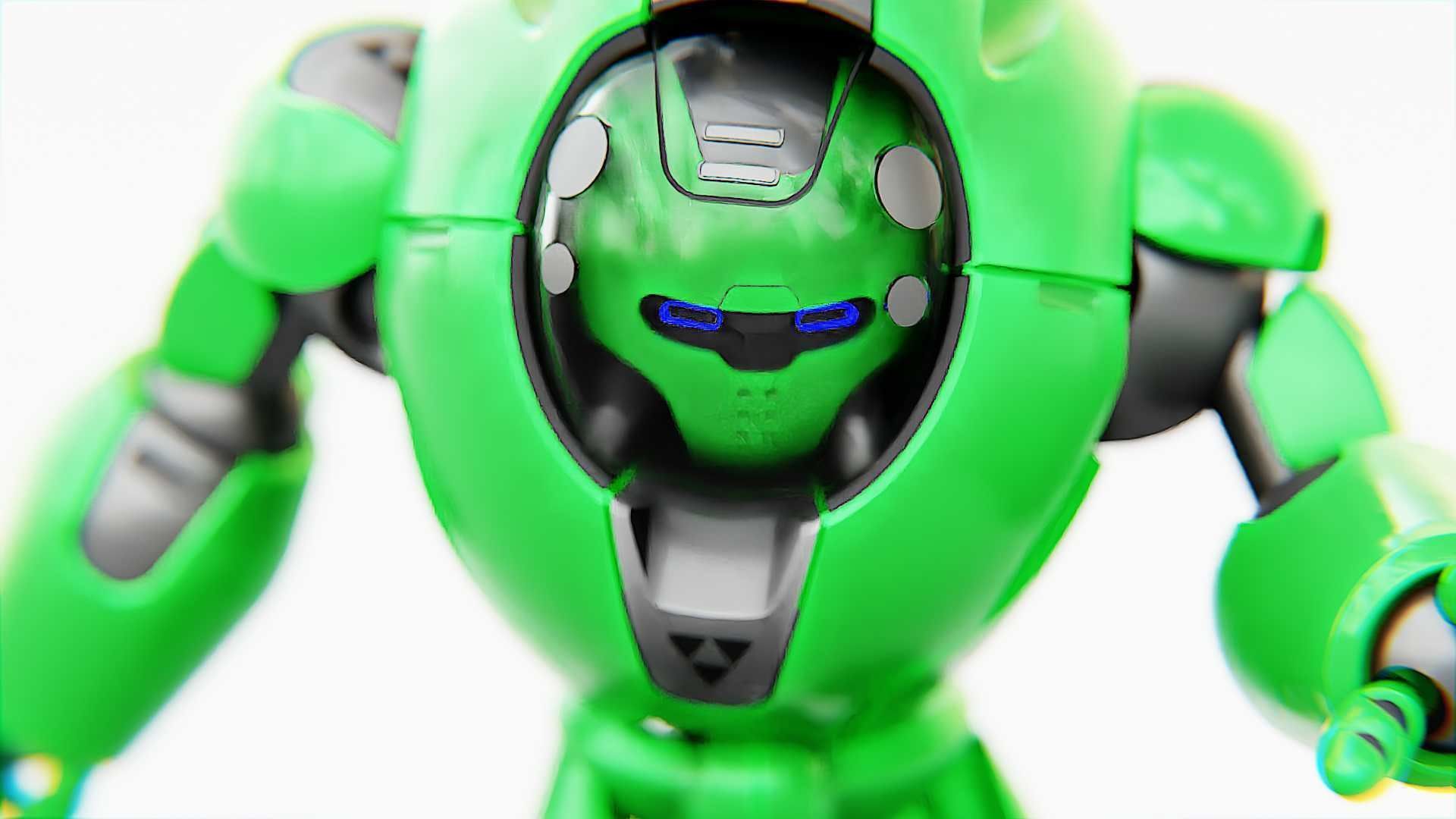 ASTRONAUT BOT V-3000   RIGGED 3D model_14