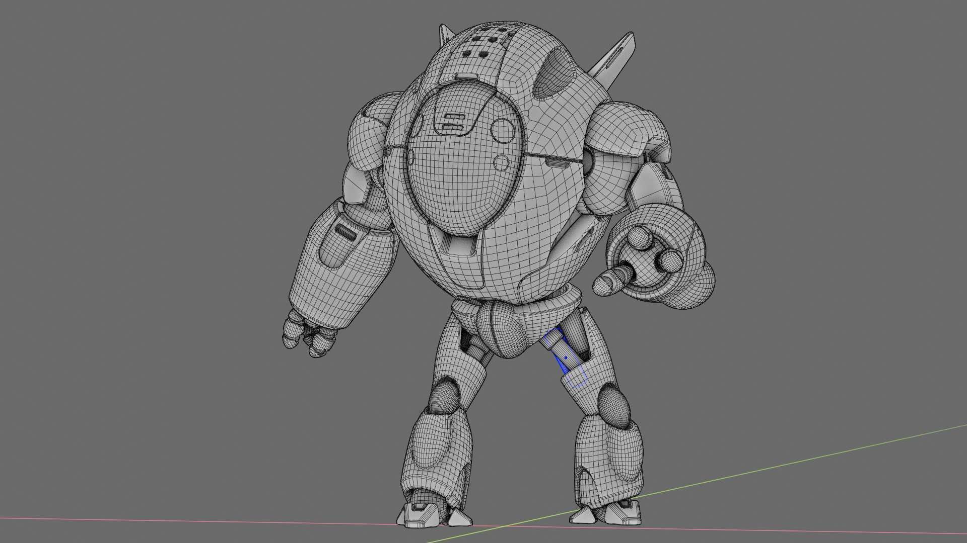 ASTRONAUT BOT V-3000   RIGGED 3D model_36