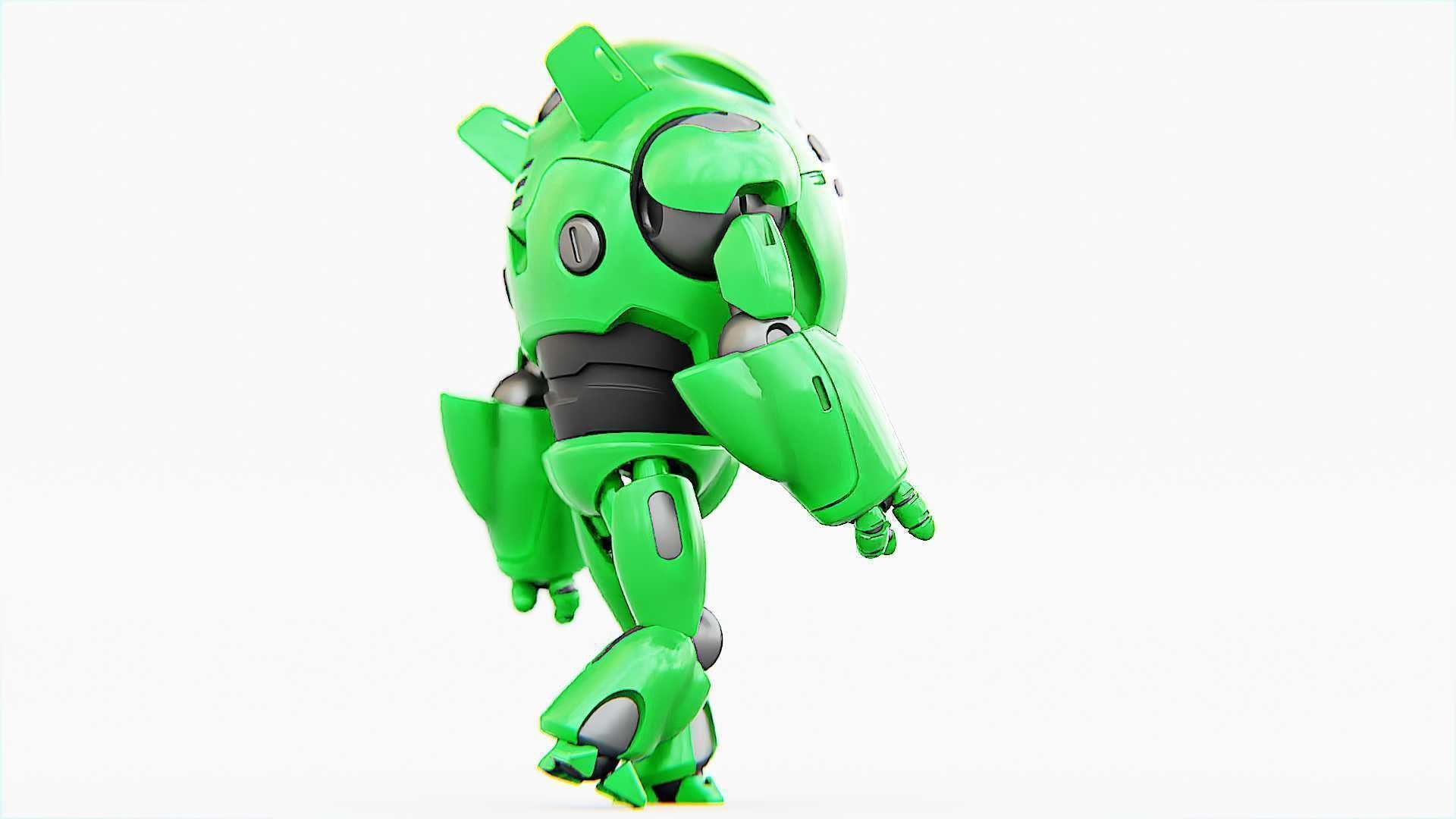 ASTRONAUT BOT V-3000   RIGGED 3D model_25