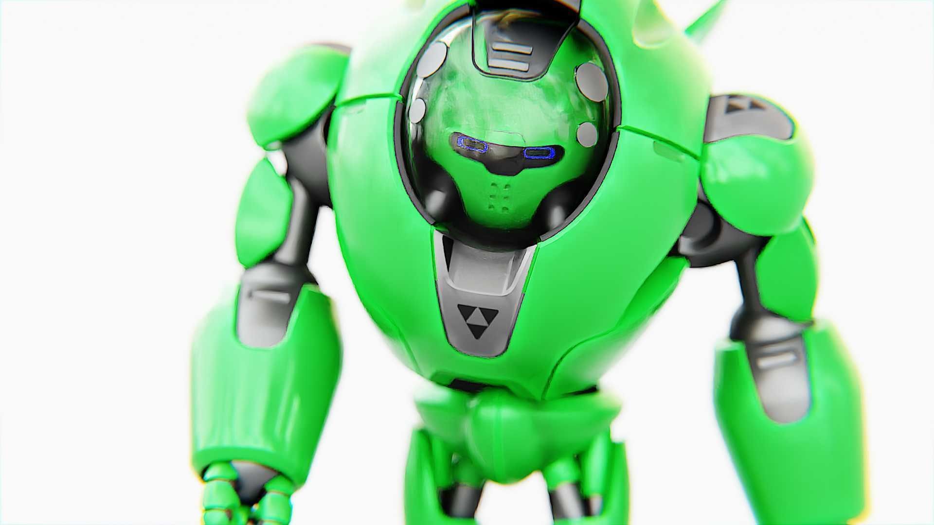 ASTRONAUT BOT V-3000   RIGGED 3D model_27