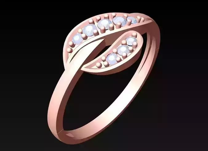 Diamond Ring - Womens Rings - N2229 3D print model
