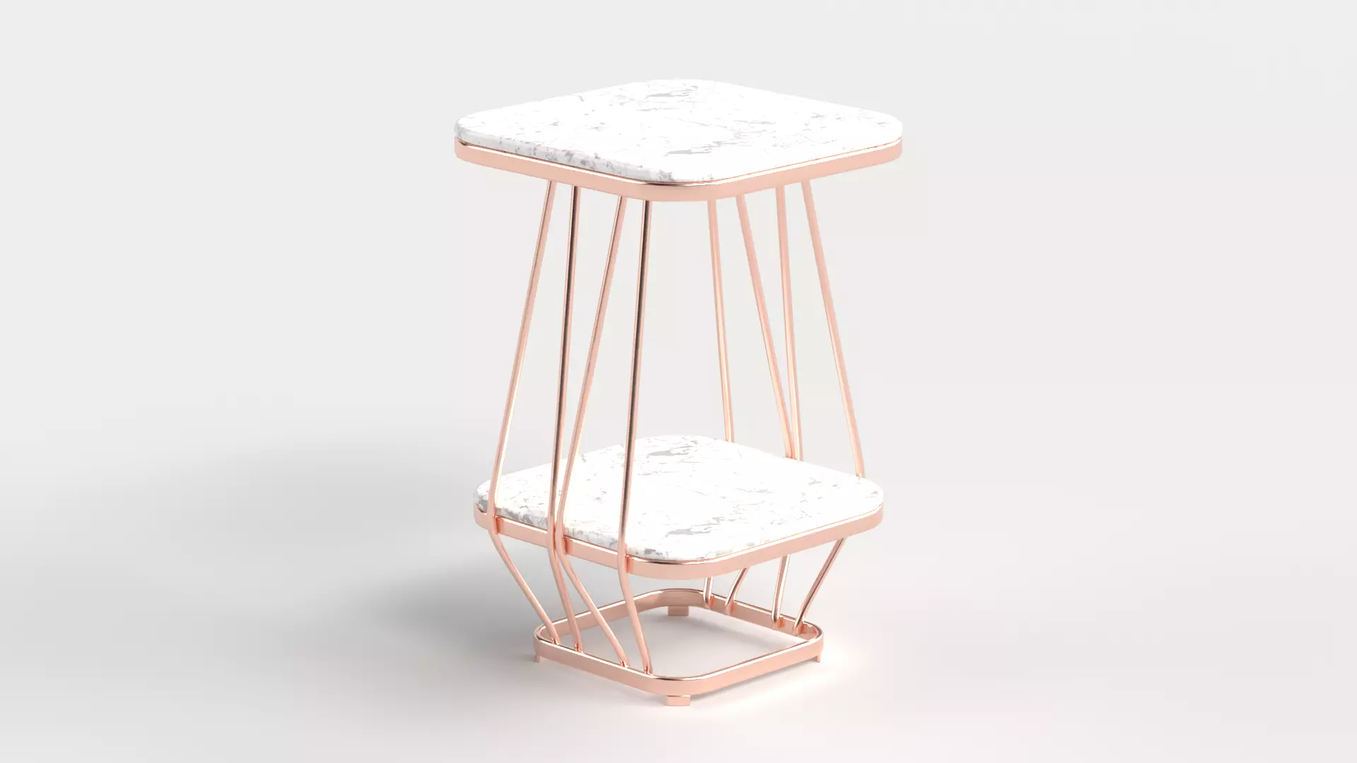 Table 1 Modern Square Coffee Table for Living Room Low-poly 3D model