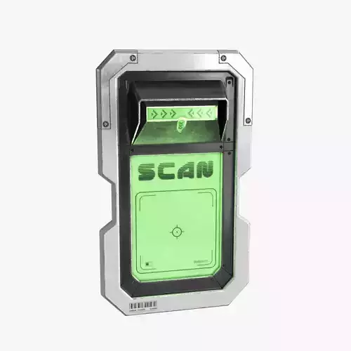 Sci Fi Scanner Display v5 Low-poly 3D model Sci Fi Scanner Display v5 Low-poly 3D model