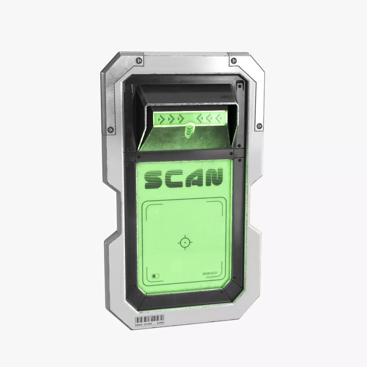 Sci Fi Scanner Display v5 Low-poly 3D model_0