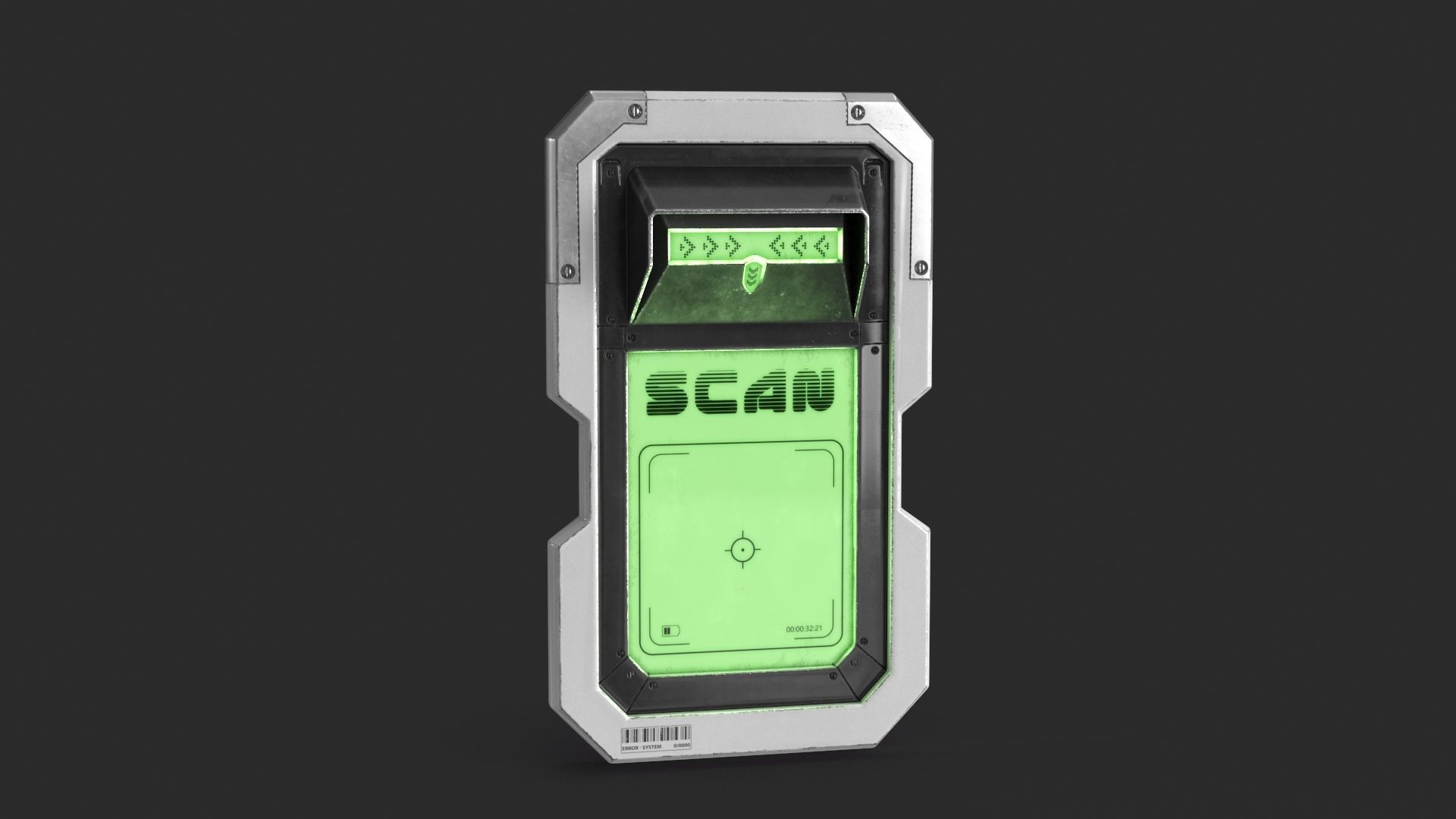 Sci Fi Scanner Display v5 Low-poly 3D model_5
