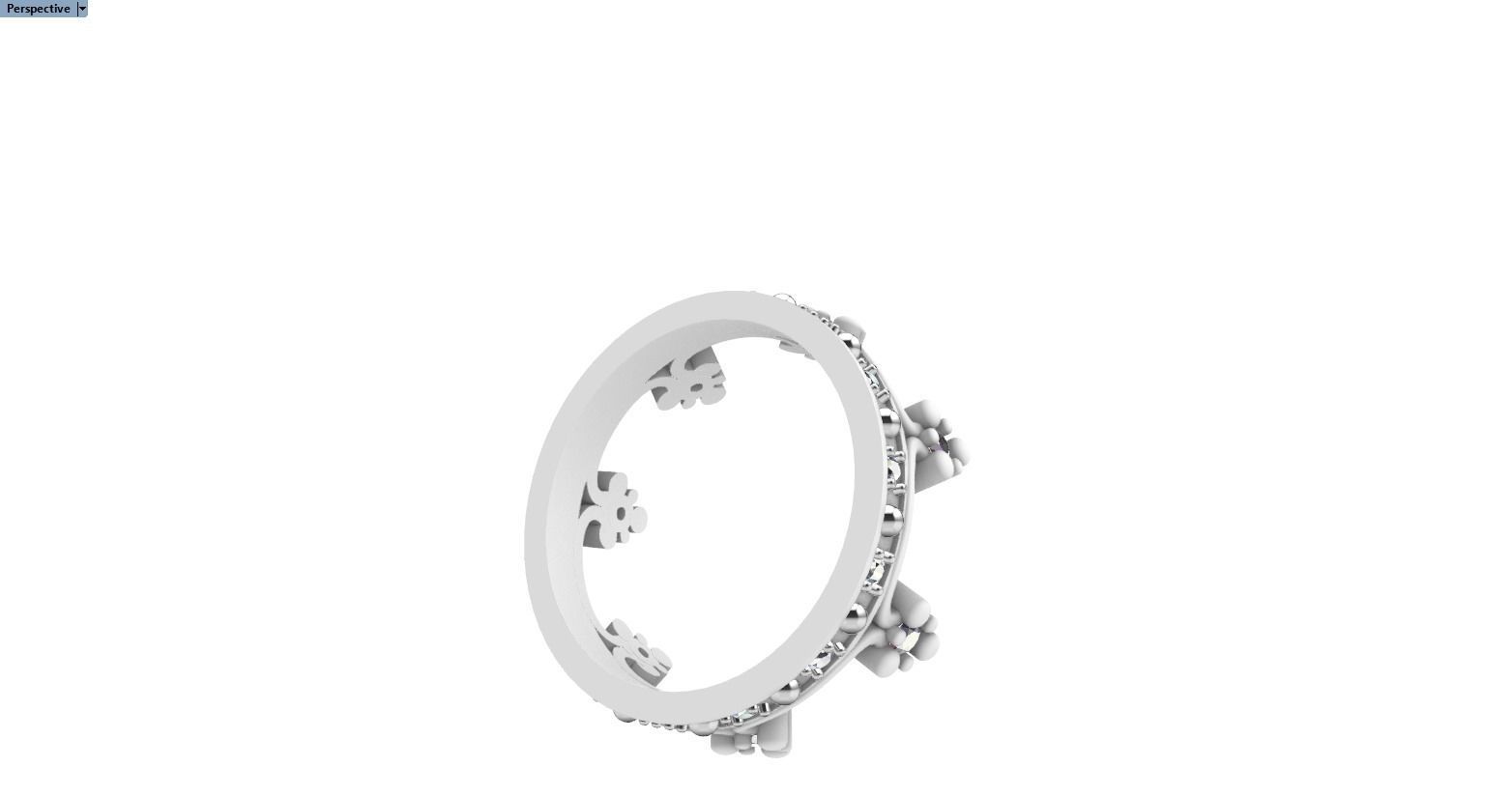 Crown ring size 10 US model 379 3D print model_11