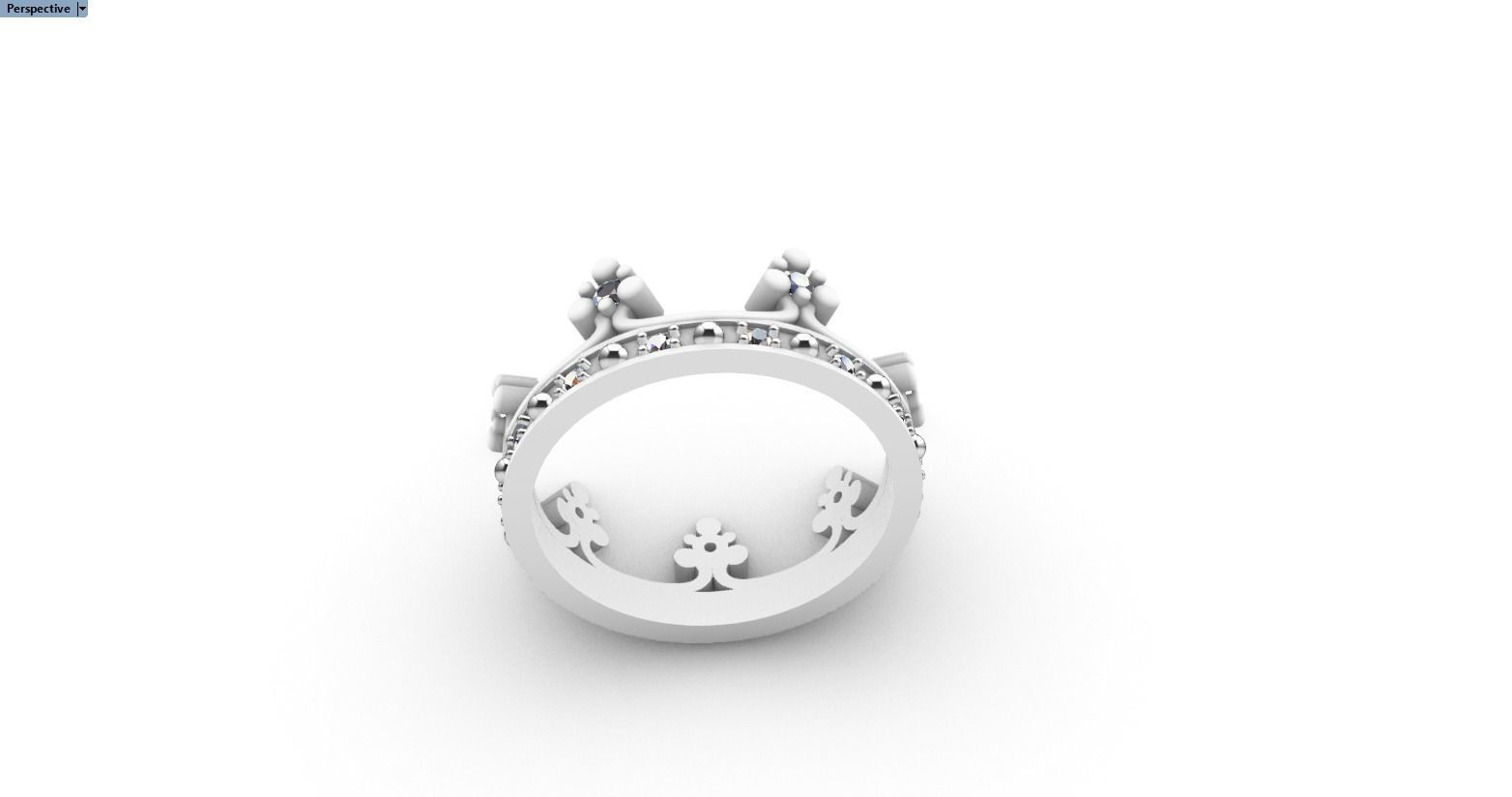 Crown ring size 10 US model 379 3D print model_12