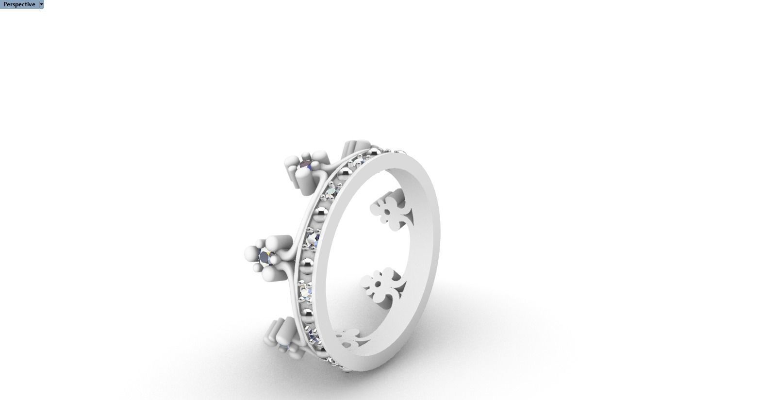 Crown ring size 10 US model 379 3D print model_13