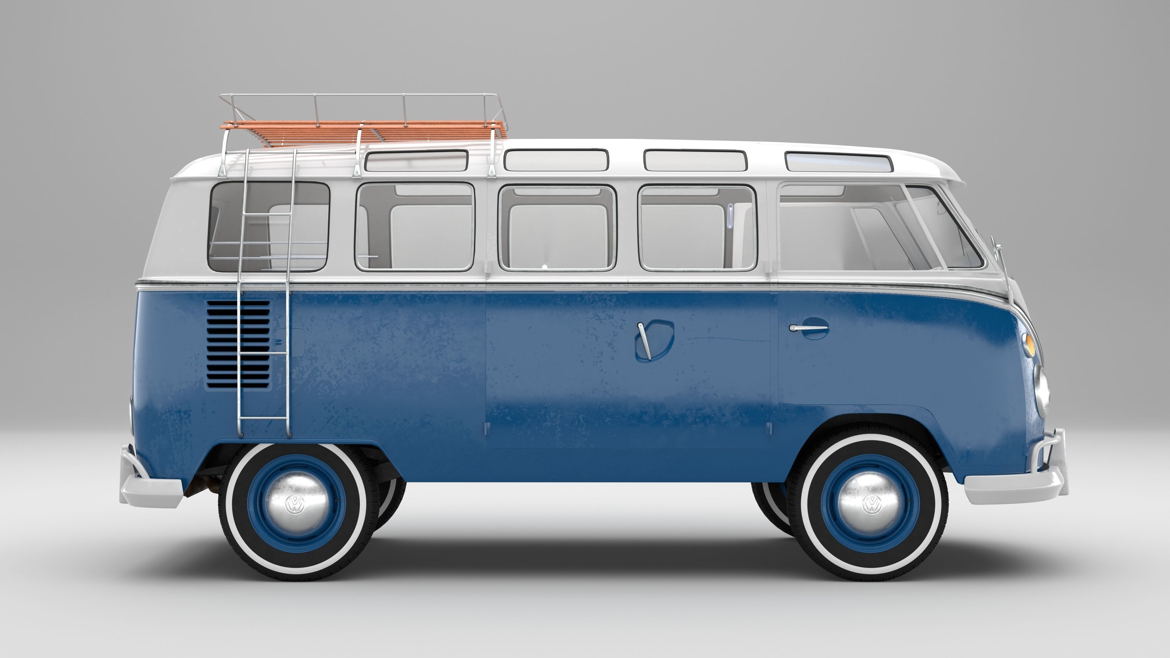 Volkswagen T1 With Full Interior 3D model | CGTrader