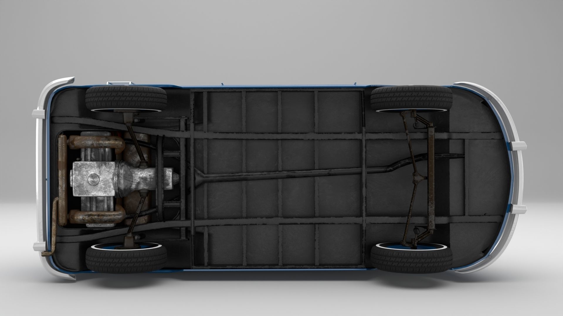 Volkswagen T1 With Full Interior 3D model | CGTrader