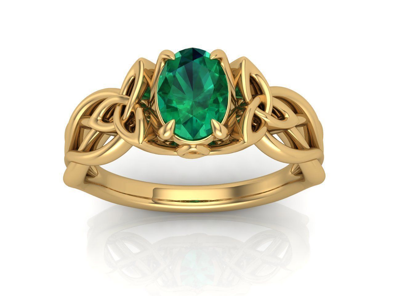 Celtic ring 3 3D print model_6