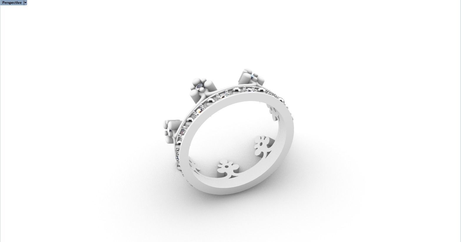 Crown ring size 9 US model 377 3D print model_10