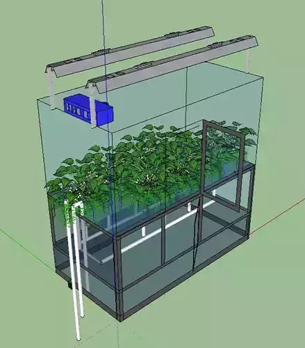 Tabletop Aeroponics Space Greenhouse