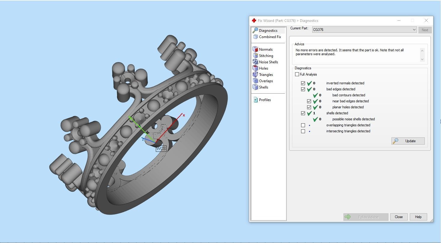 Crown ring model 376 3D print model_5