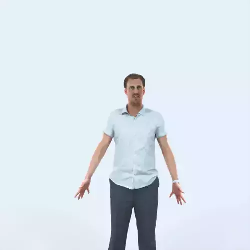 Mistery D Animated Rigged Casual Man