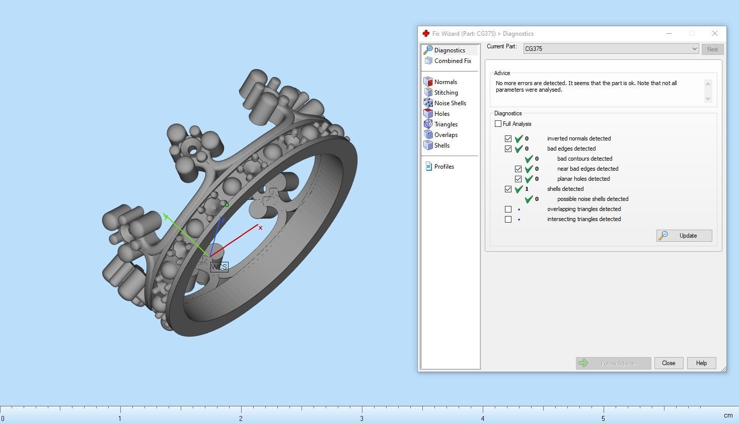 Crown ring size 8 US model 375 3D print model_4