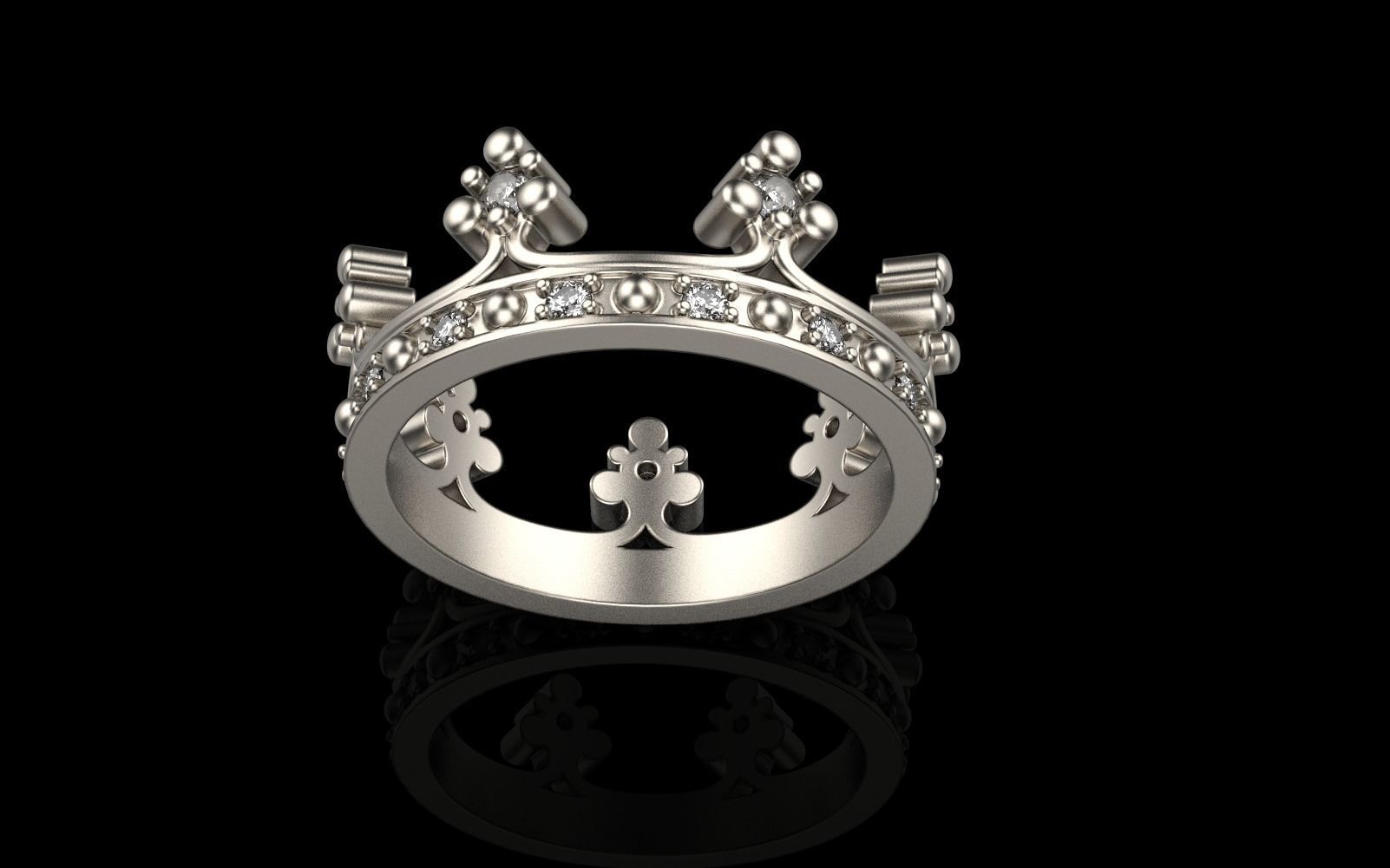 Crown ring size 8 US model 375 3D print model_19