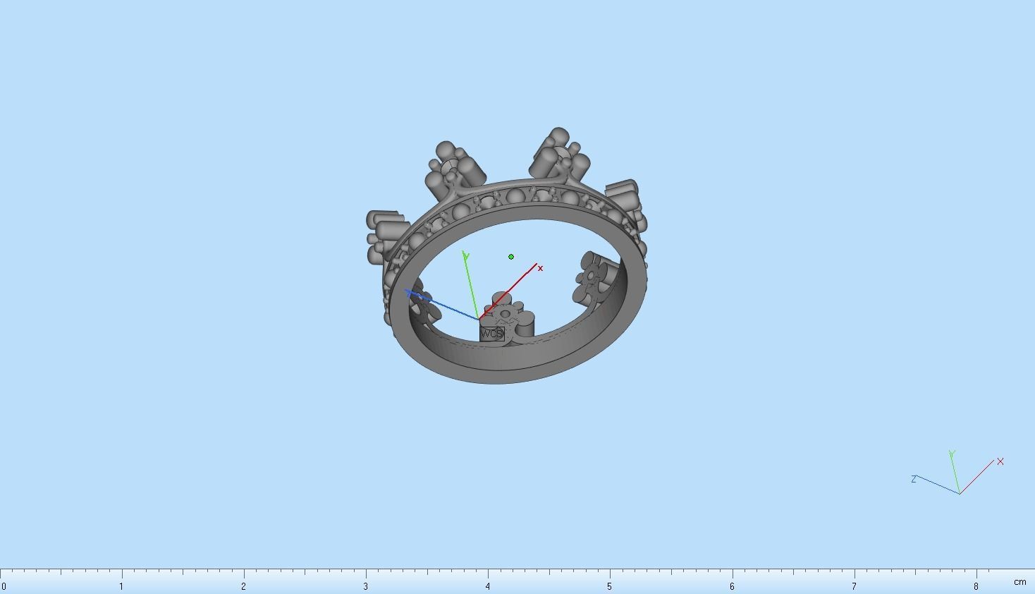 Crown ring size 8 US model 375 3D print model_15