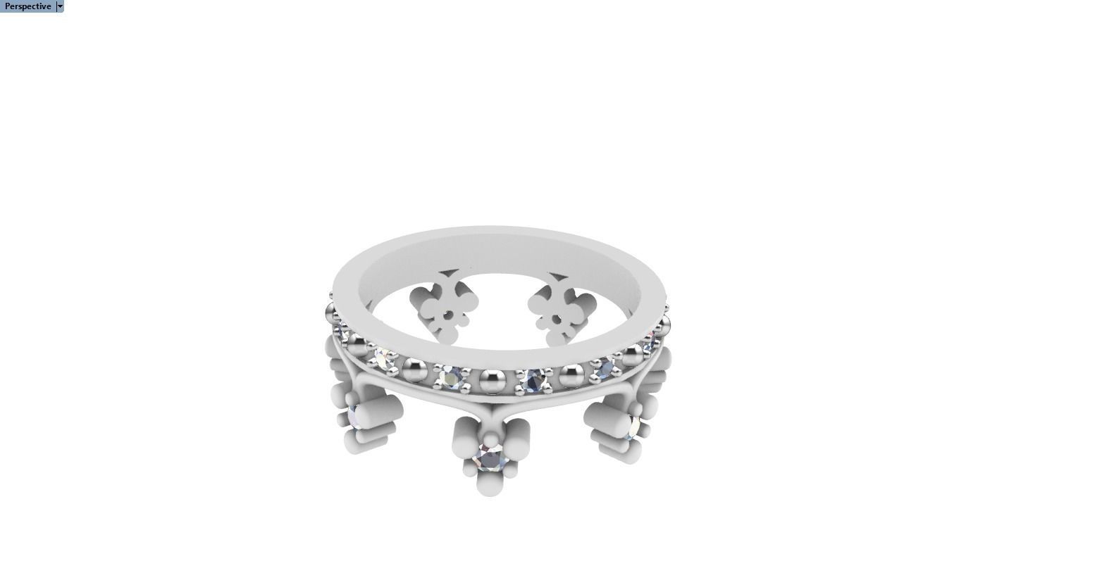 Crown ring size 8 US model 375 3D print model_12