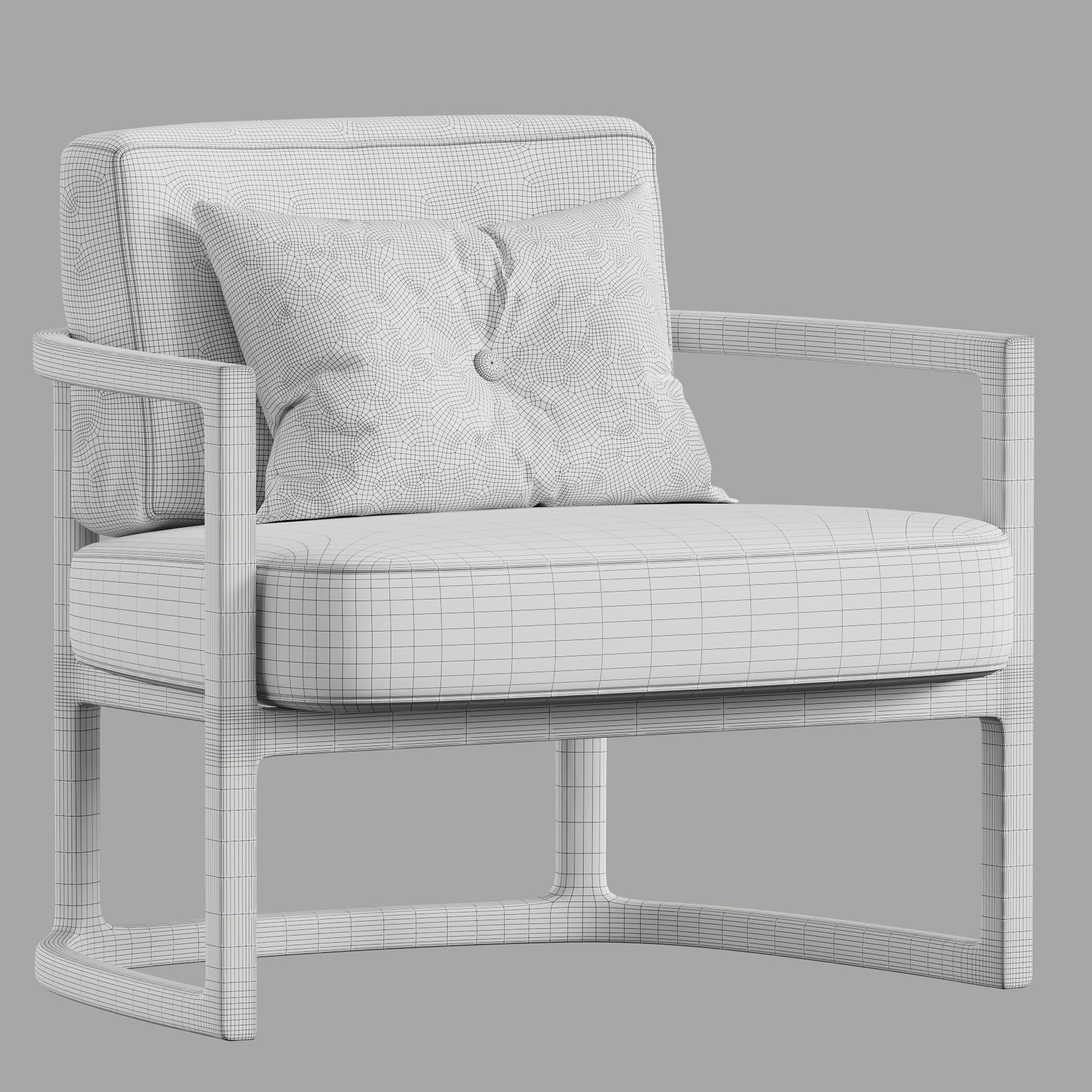 Venus Armchair by Porada 3D model_3