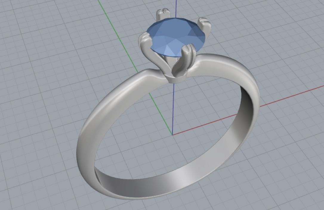 Engagement rings 3D print model_8