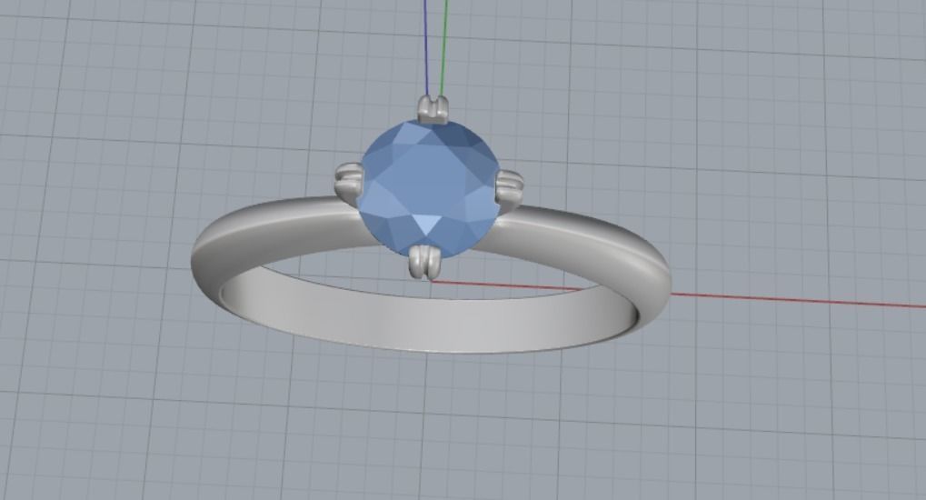 Engagement rings 3D print model_7
