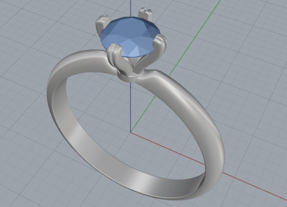 Engagement rings 3D print model_9