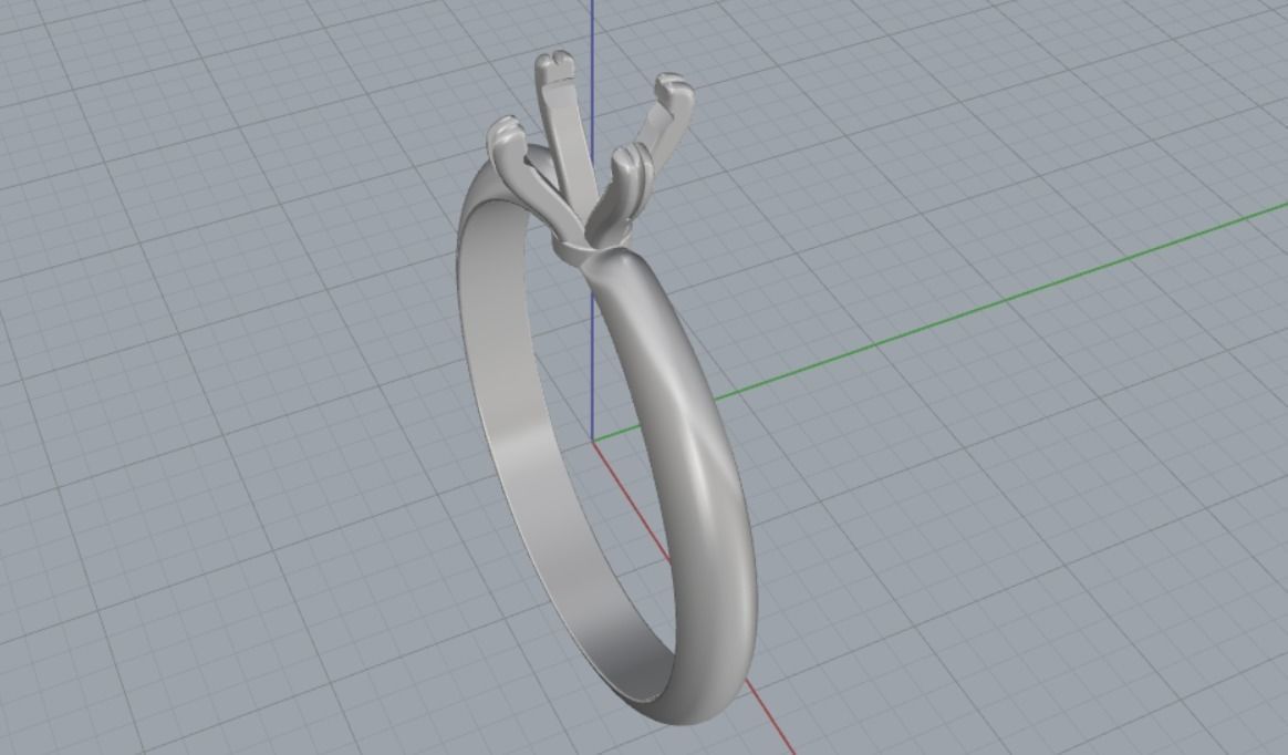 Engagement rings 3D print model_10