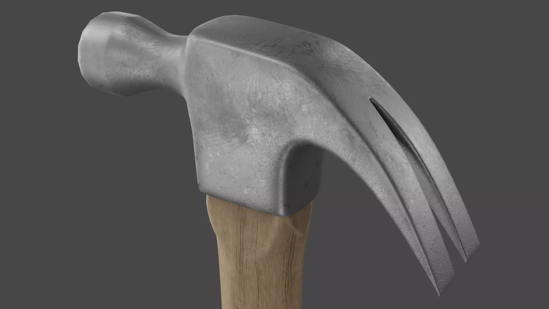 Claw Hammer PBR Model 3D model_0