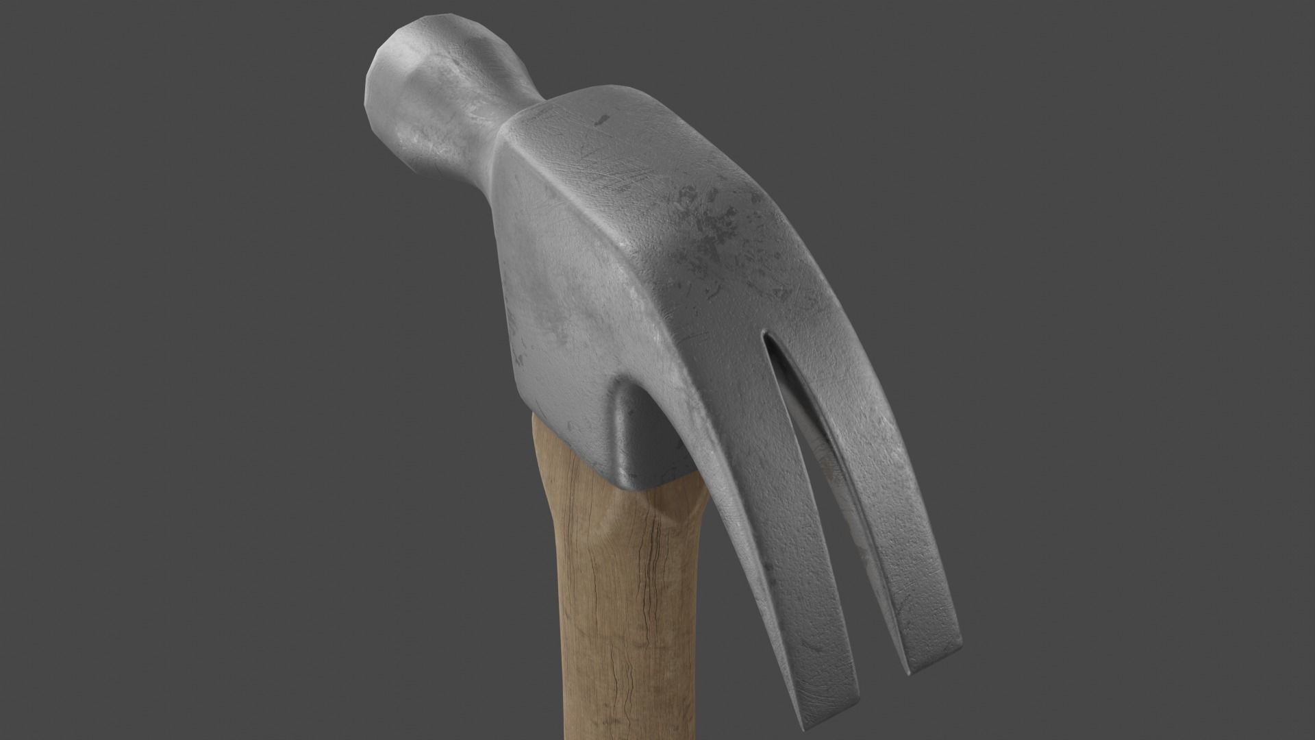 Claw Hammer PBR Model 3D model_1